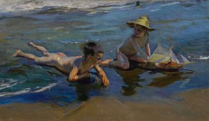 Bambini sulla spiaggia da Joaquín Sorolla